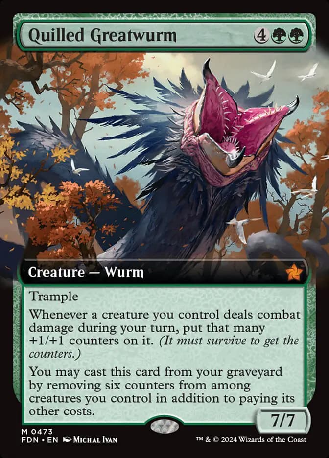Card image of Quilled Greatwurm