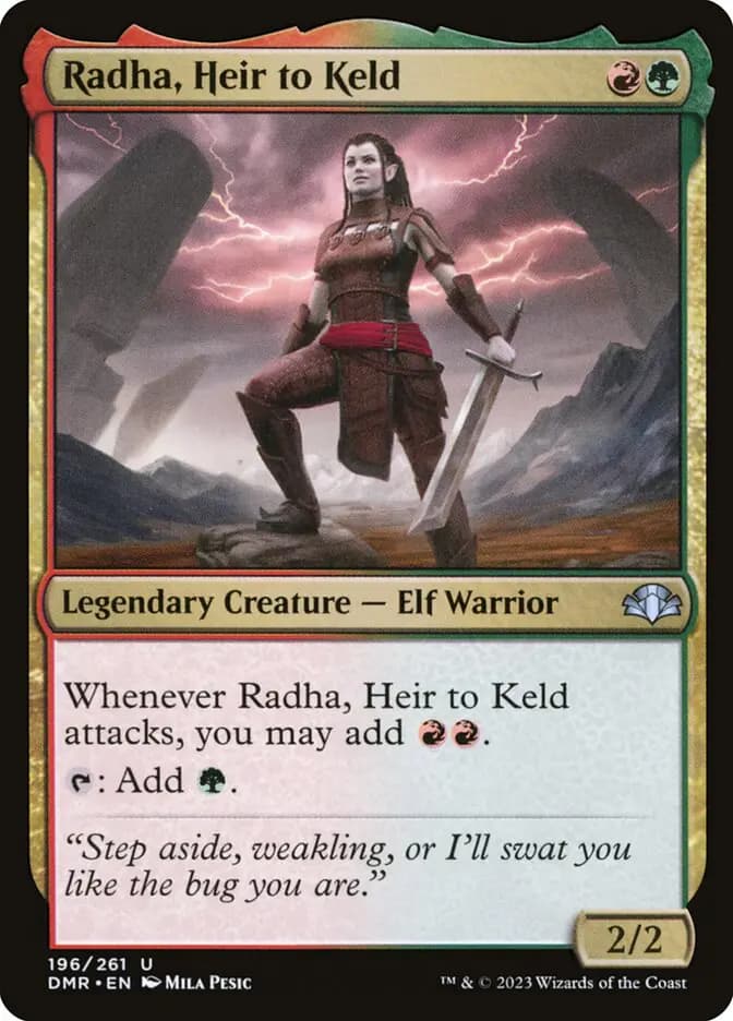Card image of Radha, Heir to Keld