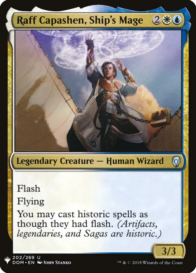 Card image of Raff Capashen, Ship's Mage
