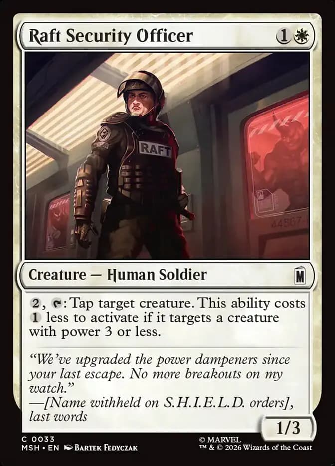Card image of Raft Security Officer