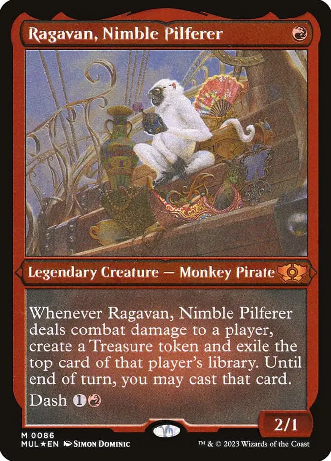 Card image of Ragavan, Nimble Pilferer