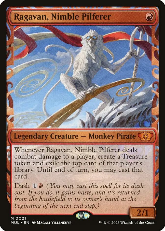Card image of Ragavan, Nimble Pilferer