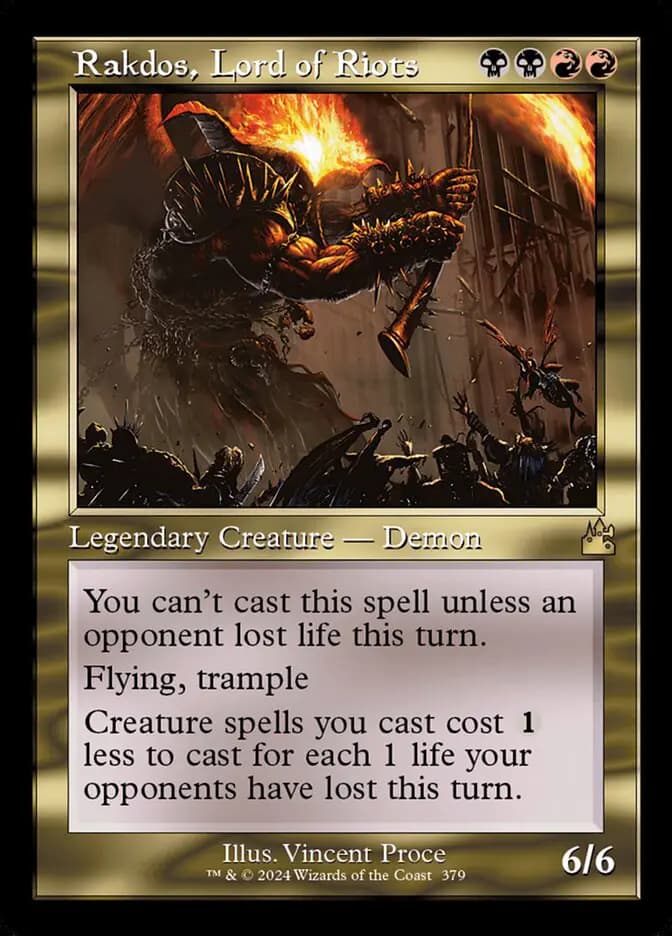 Card image of Rakdos, Lord of Riots