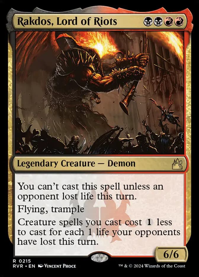Card image of Rakdos, Lord of Riots