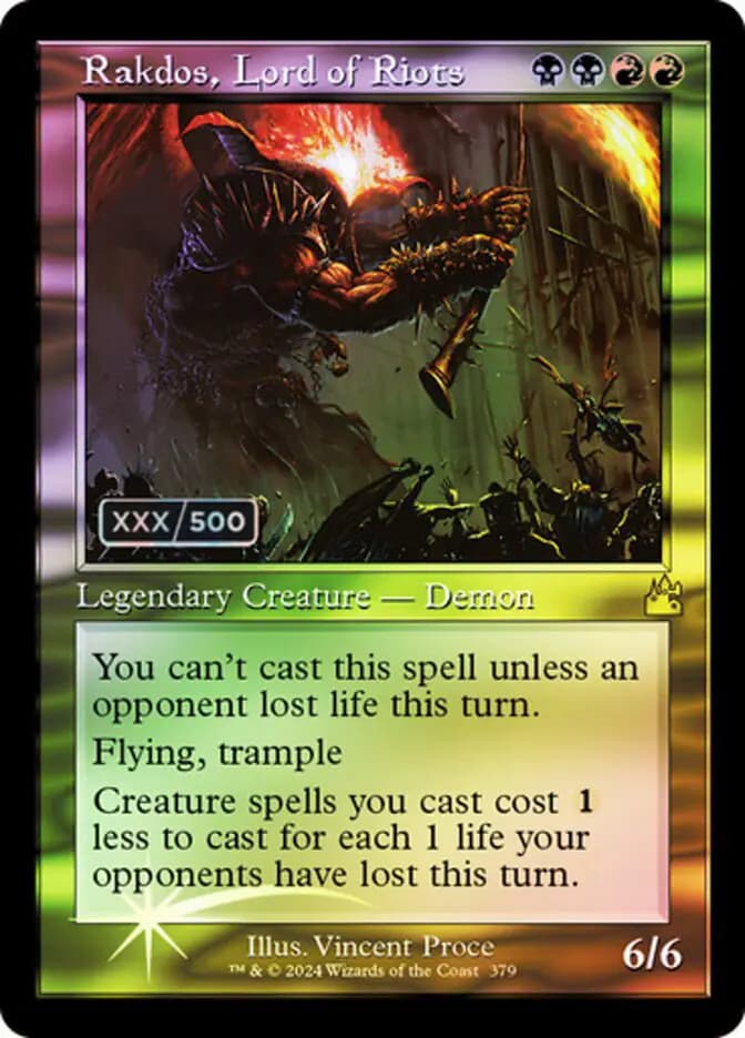 Card image of Rakdos, Lord of Riots