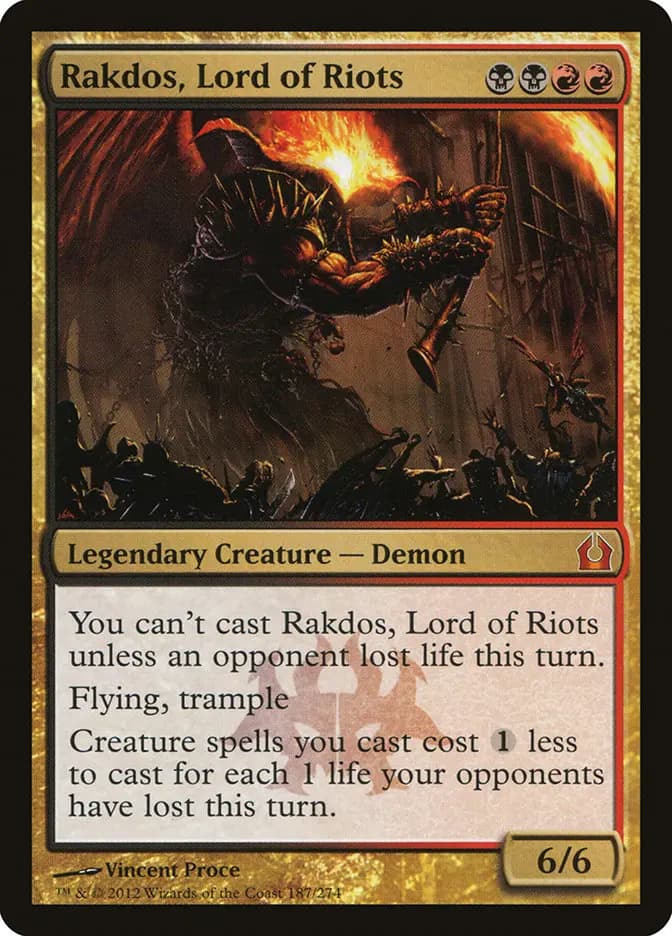Card image of Rakdos, Lord of Riots