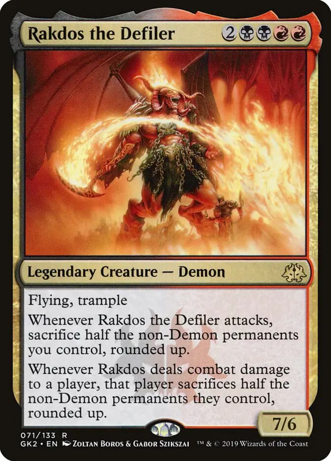 Card image of Rakdos the Defiler