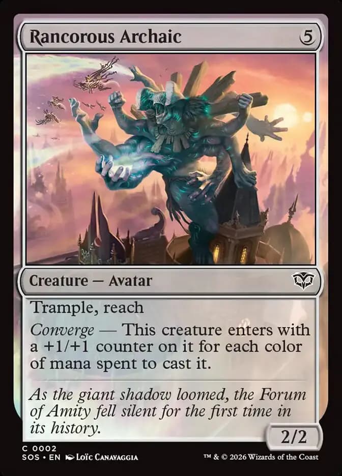 Card image of Rancorous Archaic