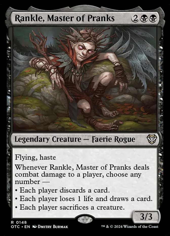 Card image of Rankle, Master of Pranks