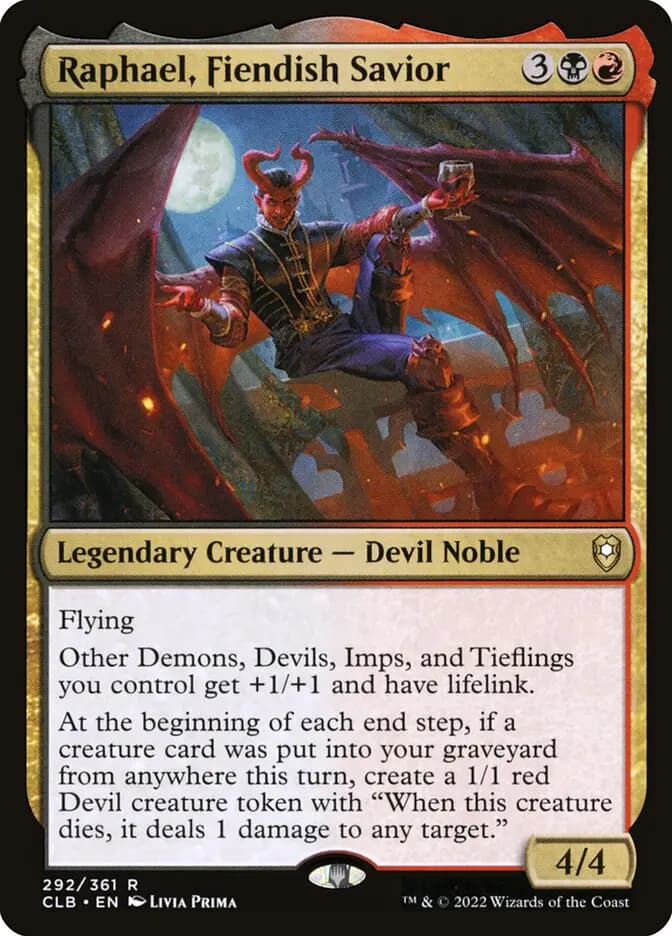 Card image of Raphael, Fiendish Savior