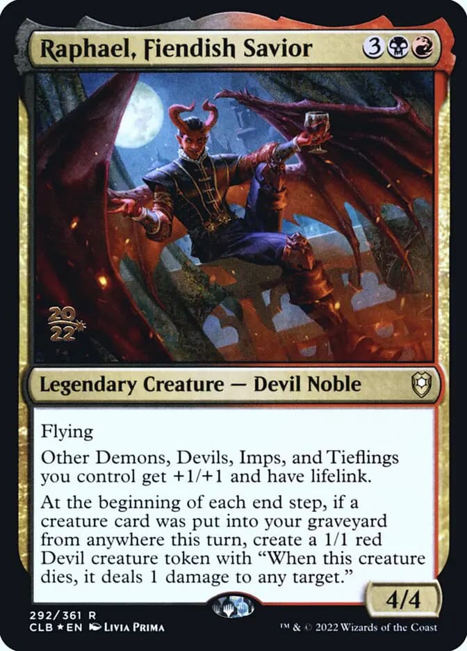 Card image of Raphael, Fiendish Savior