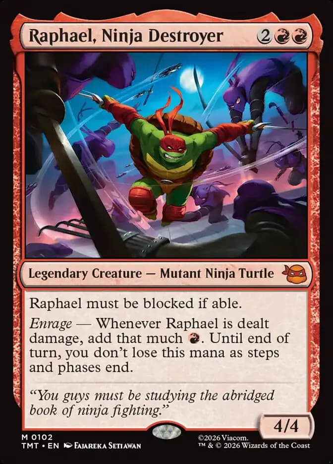 Card image of Raphael, Ninja Destroyer