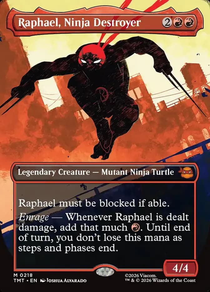 Card image of Raphael, Ninja Destroyer