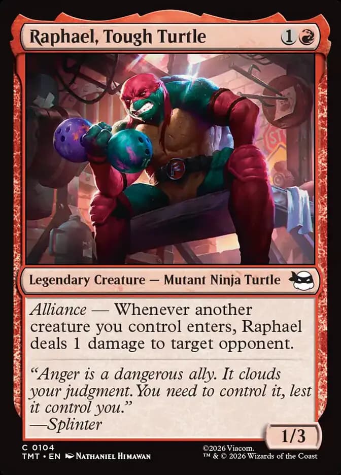Card image of Raphael, Tough Turtle
