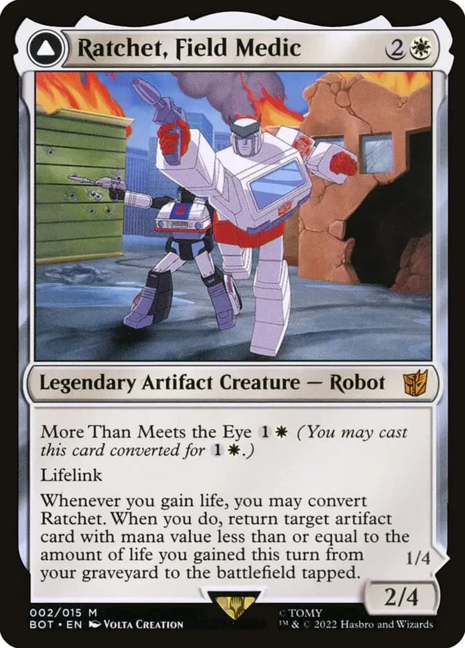 Card image of Ratchet, Field Medic / Ratchet, Rescue Racer
