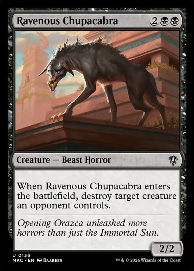 Card image of Ravenous Chupacabra