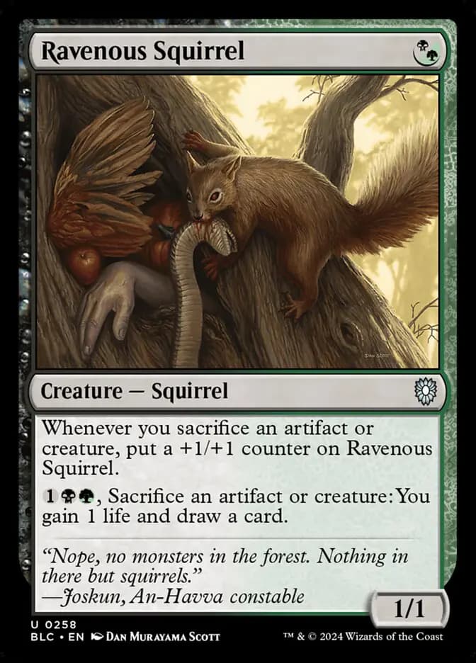 Card image of Ravenous Squirrel