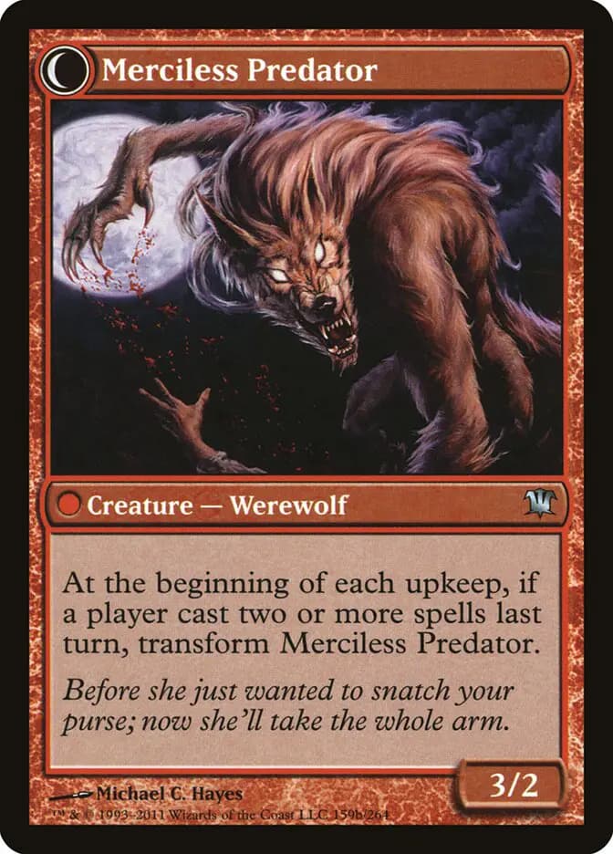 Card image of Reckless Waif / Merciless Predator