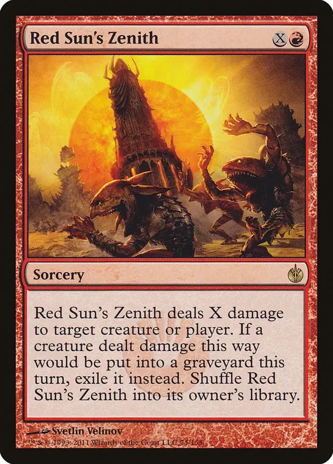 Card image of Red Sun's Zenith