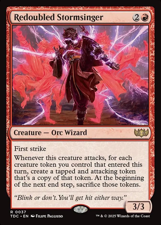 Card image of Redoubled Stormsinger