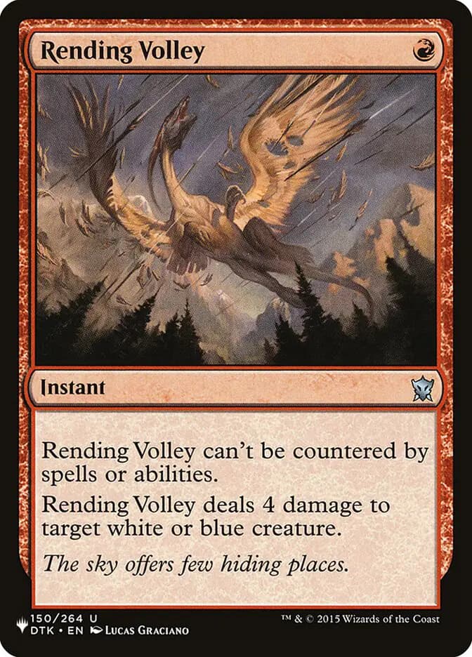 Card image of Rending Volley