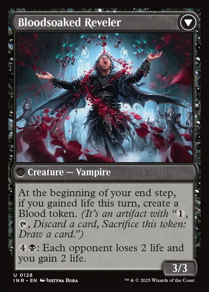 Card image of Restless Bloodseeker / Bloodsoaked Reveler