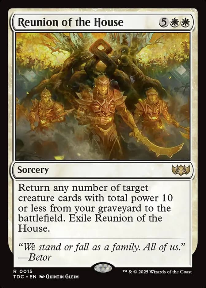Card image of Reunion of the House