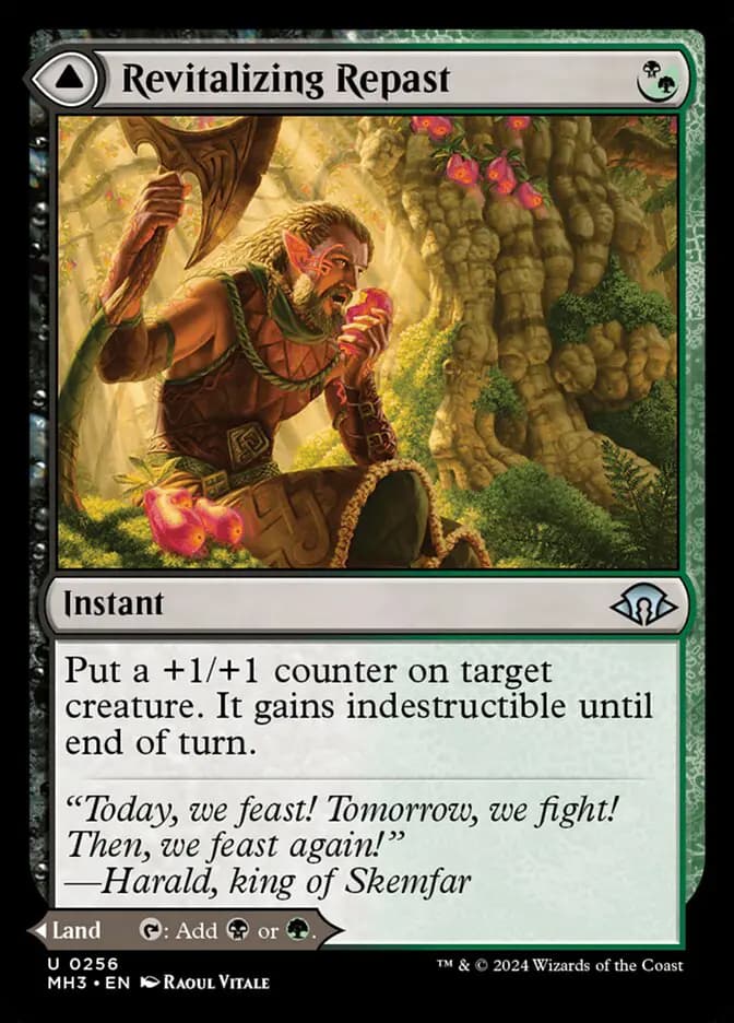 Card image of Revitalizing Repast / Old-Growth Grove