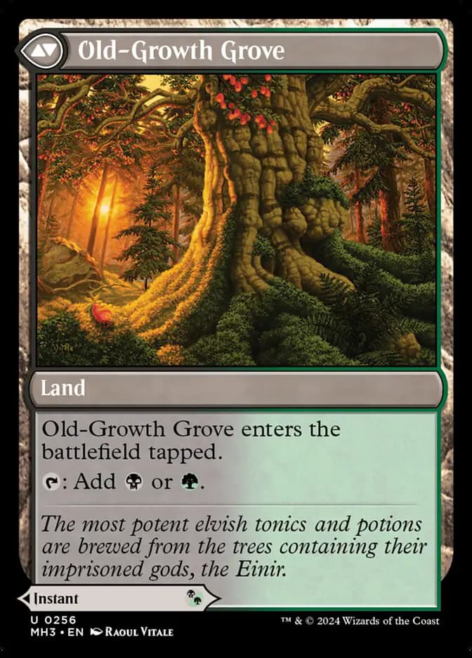 Card image of Revitalizing Repast / Old-Growth Grove