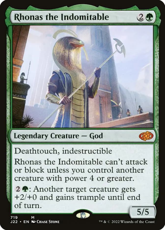 Card image of Rhonas the Indomitable