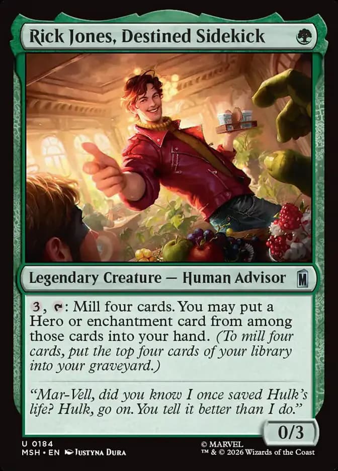 Card image of Rick Jones, Destined Sidekick