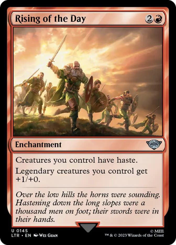 Card image of Rising of the Day