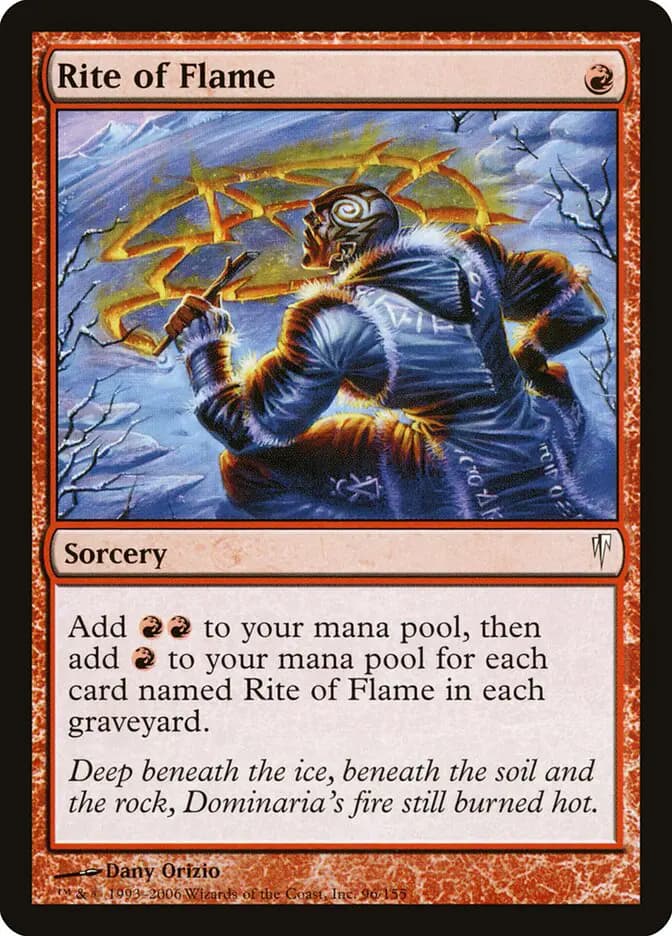 Card image of Rite of Flame