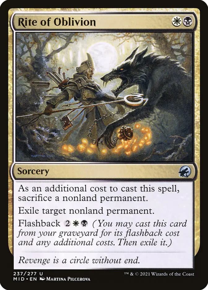 Card image of Rite of Oblivion