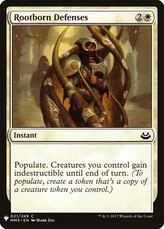 Card image of Rootborn Defenses