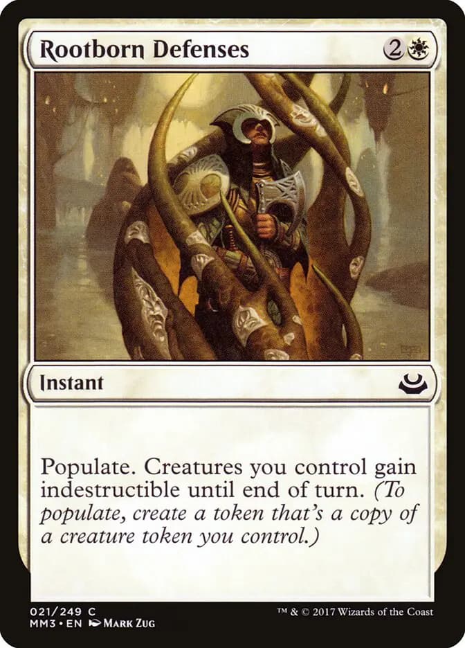 Card image of Rootborn Defenses