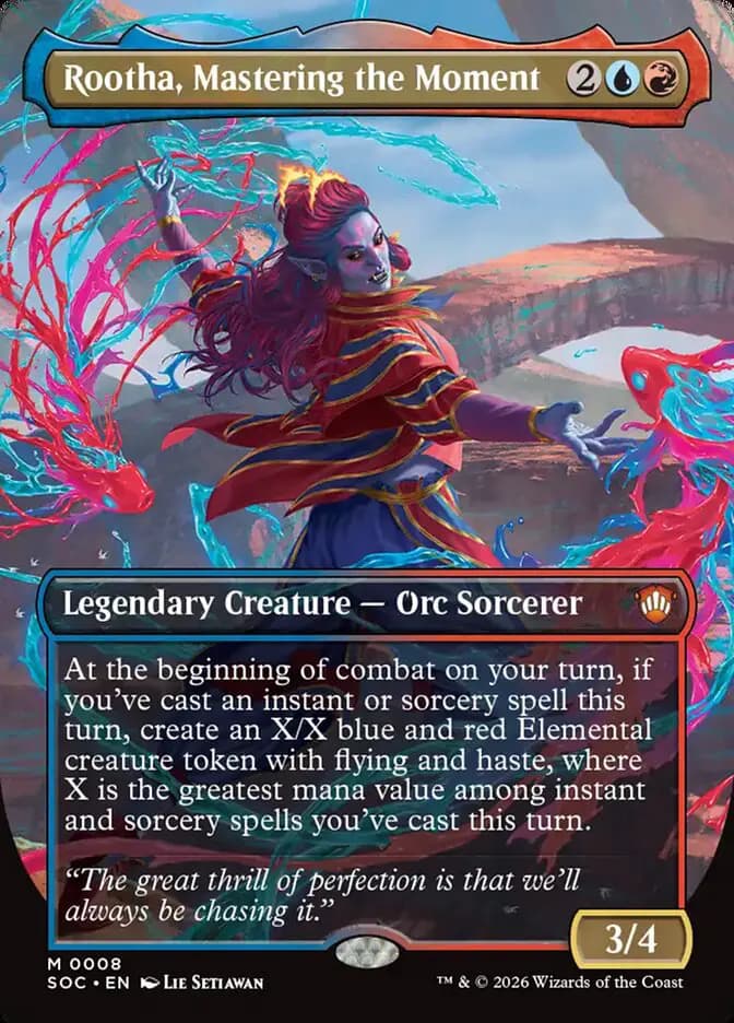 Card image of Rootha, Mastering the Moment