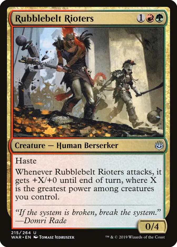 Card image of Rubblebelt Rioters