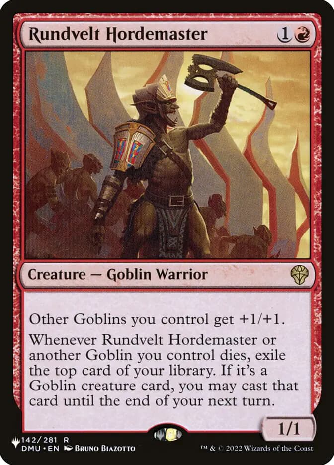 Card image of Rundvelt Hordemaster