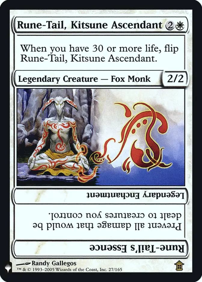 Card image of Rune-Tail, Kitsune Ascendant / Rune-Tail's Essence