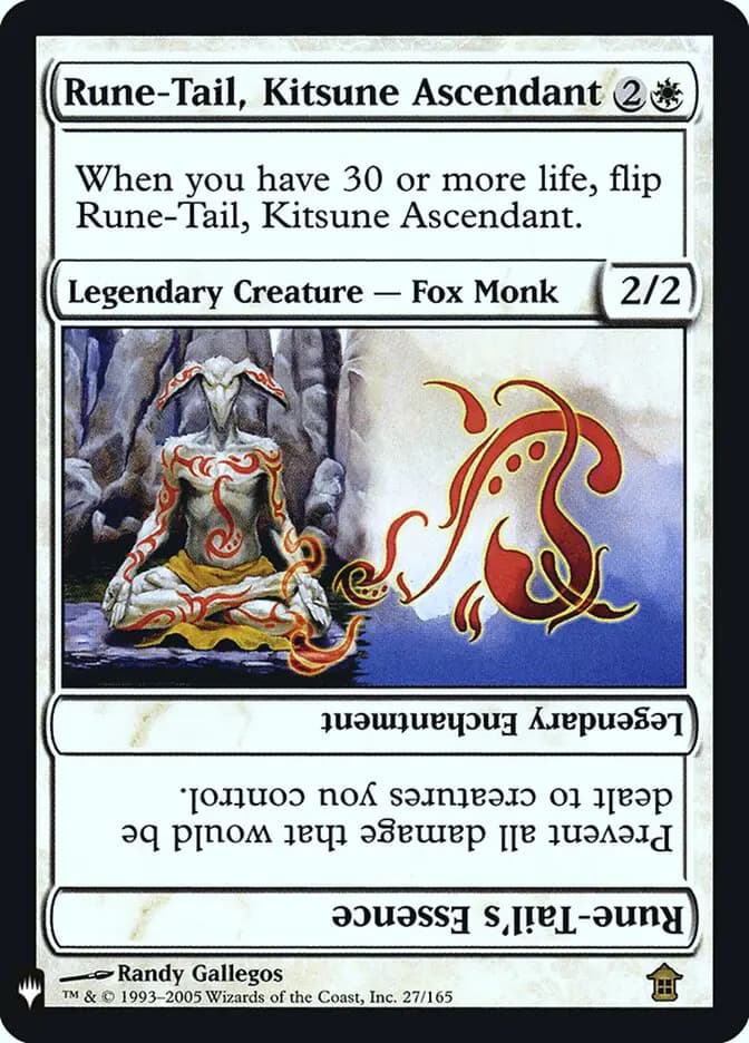 Card image of Rune-Tail, Kitsune Ascendant / Rune-Tail's Essence