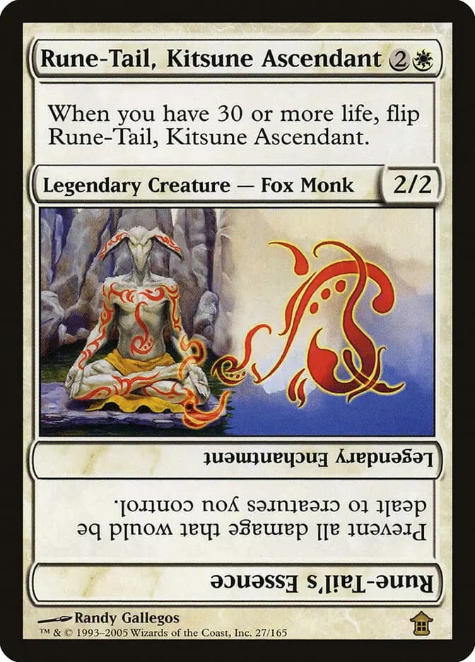 Card image of Rune-Tail, Kitsune Ascendant / Rune-Tail's Essence