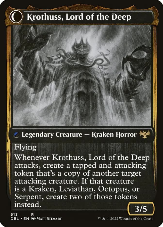 Card image of Runo Stromkirk / Krothuss, Lord of the Deep