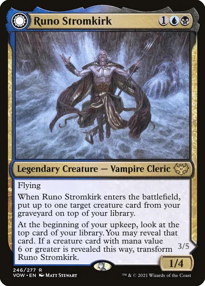 Card image of Runo Stromkirk / Krothuss, Lord of the Deep