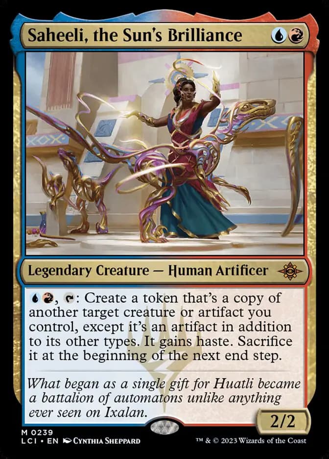 Card image of Saheeli, the Sun's Brilliance