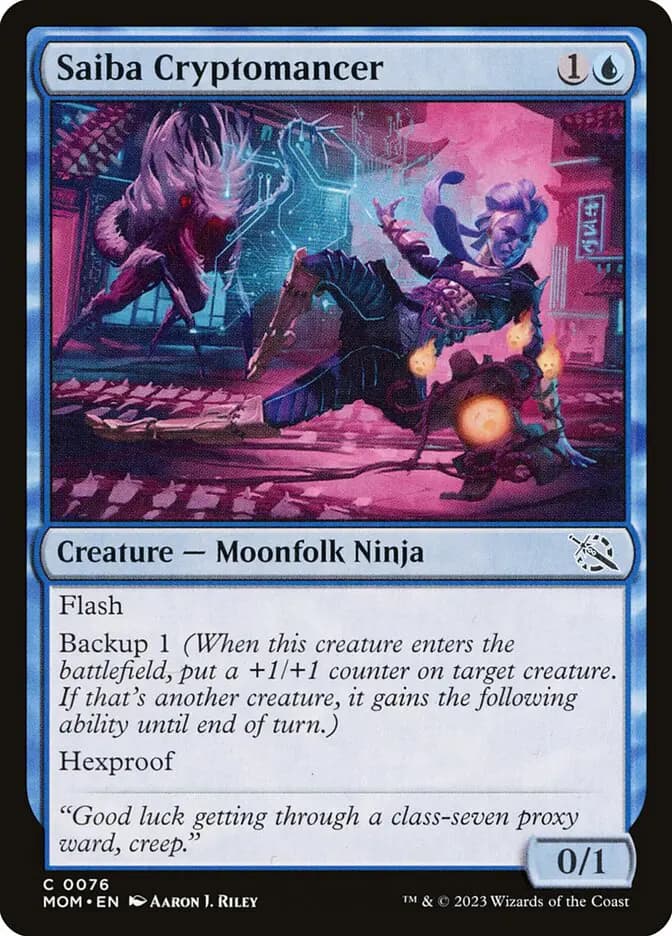 Card image of Saiba Cryptomancer