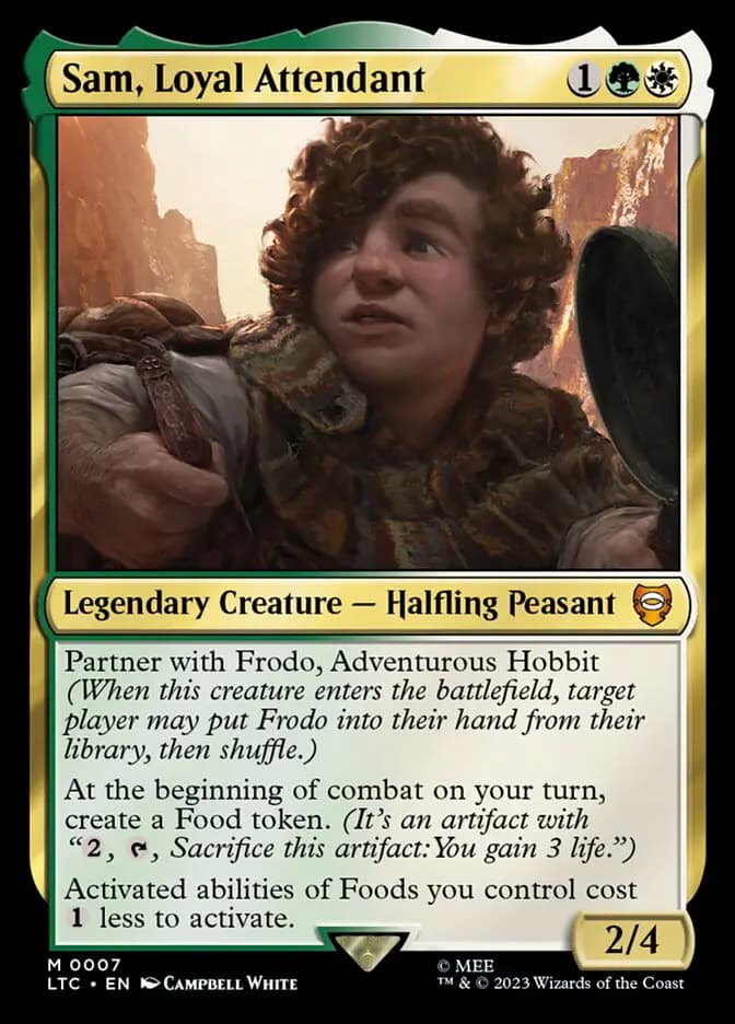 Card image of Sam, Loyal Attendant