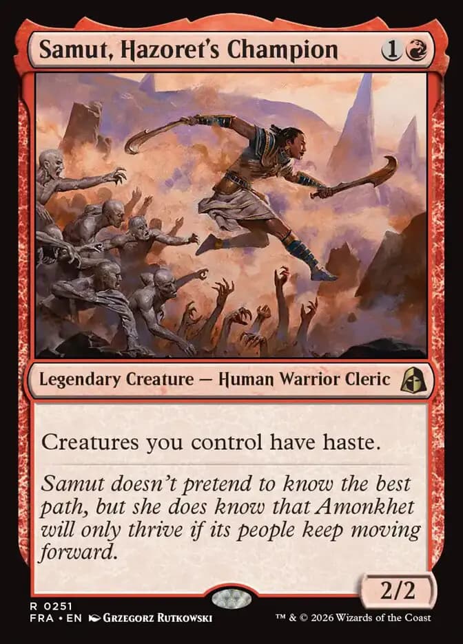 Card image of Samut, Hazoret's Champion