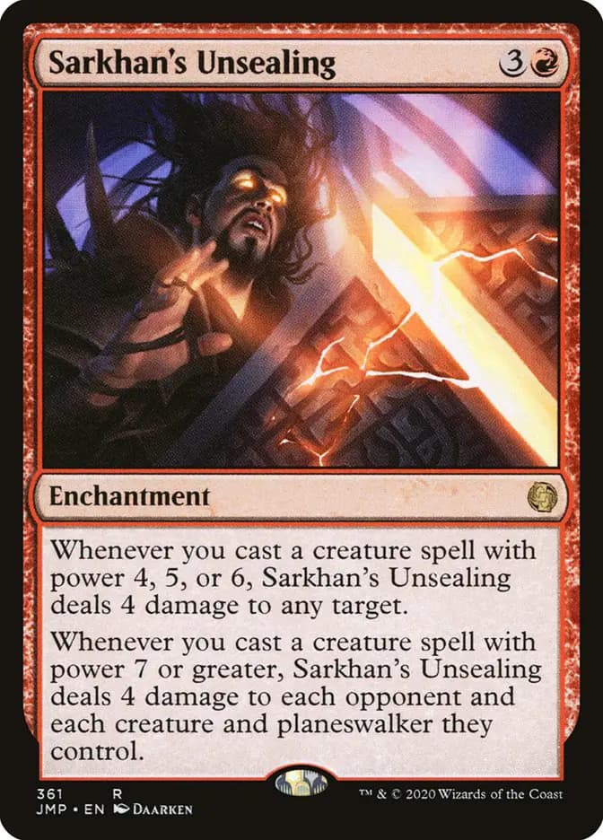 Card image of Sarkhan's Unsealing