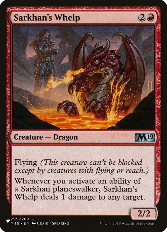 Card image of Sarkhan's Whelp